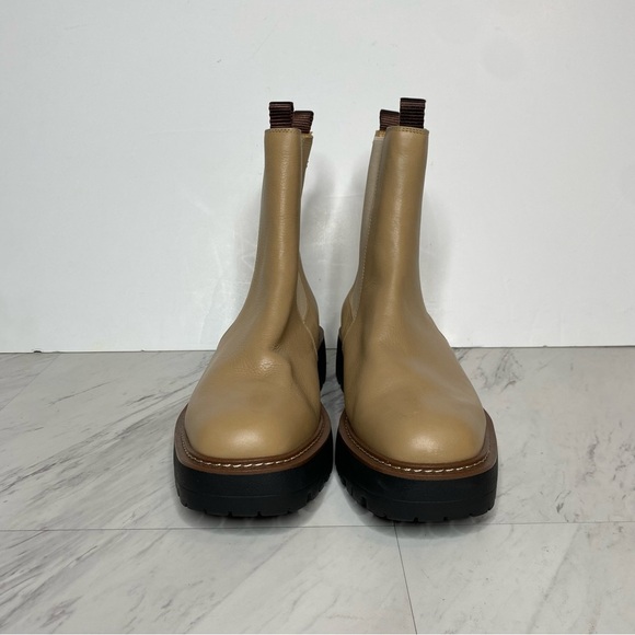 Sam Edelman Laguna Tan Leather Lug Sole Chelsea Boot 11M - Picture 2 of 14